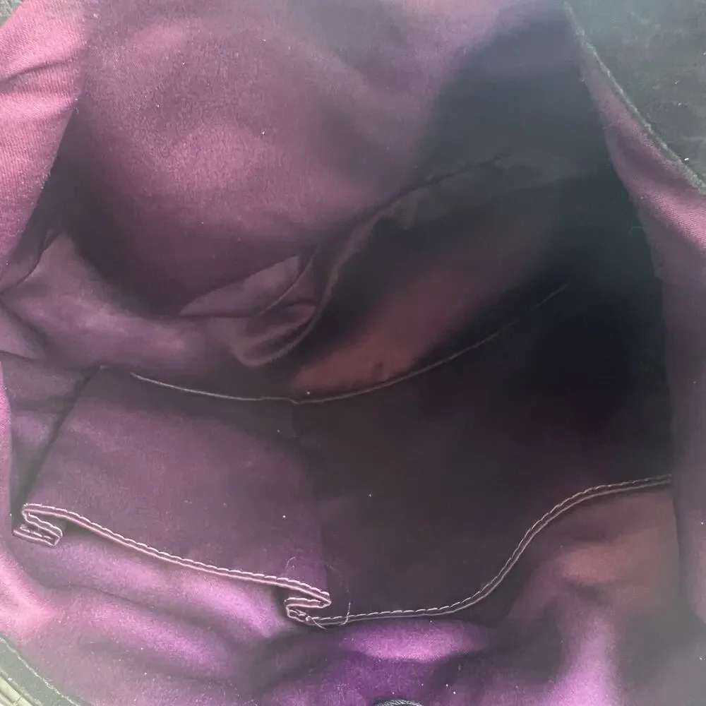 Coach Mia Smooth Leather Large Maggie Hobo Purse & Matching Wallet READ